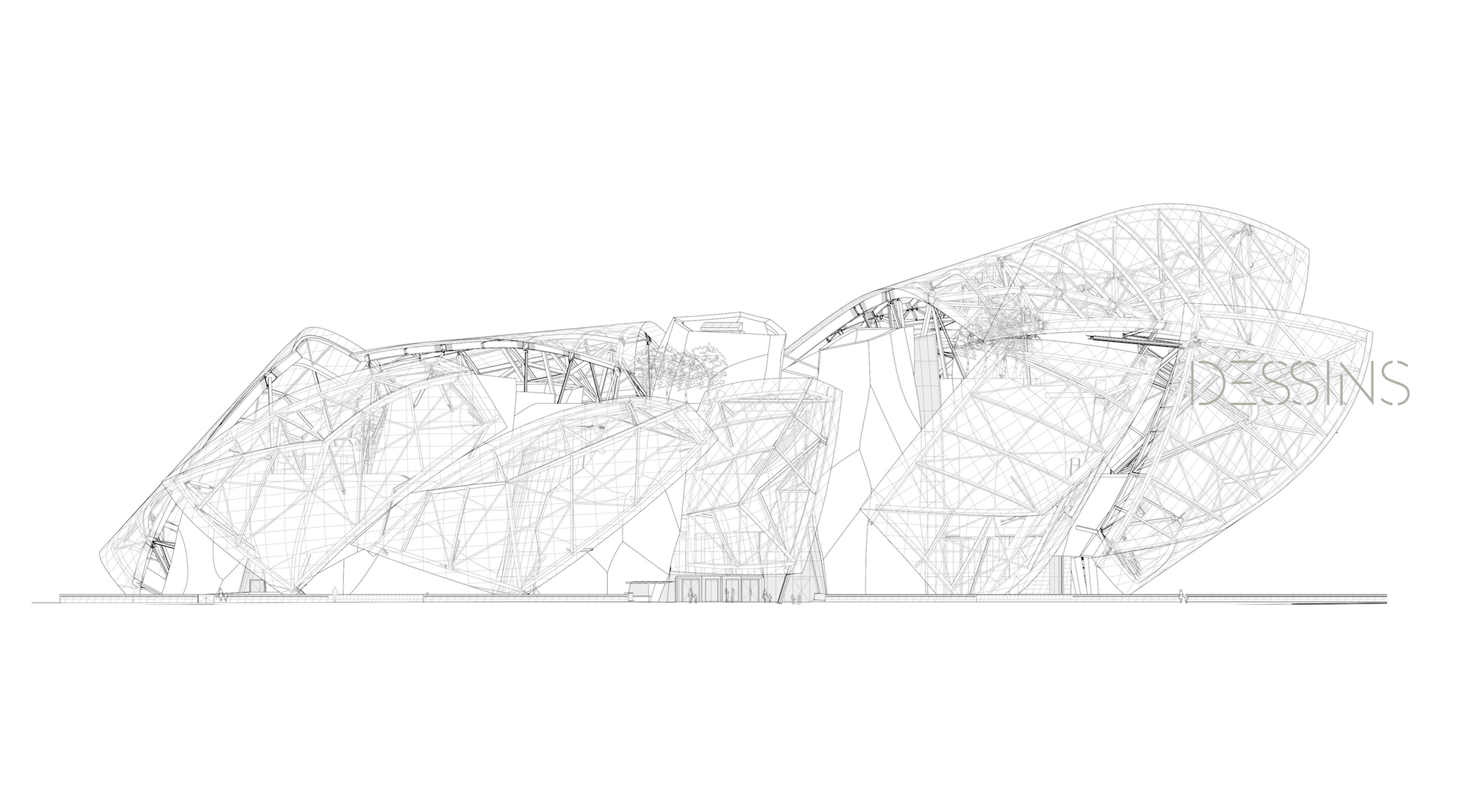 louis vuitton frank gehry sketches